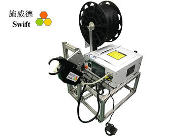 खरीदें पीएलसी नियंत्रण 1.3S बंडलिंग स्वचालित केबल टाई मशीन online manufacture
