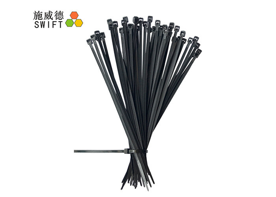 खरीदें T25100 T25120 . के लिए ब्लैक 1000 पीसी / बैग UL94V2 8KG नायलॉन केबल संबंध online manufacture