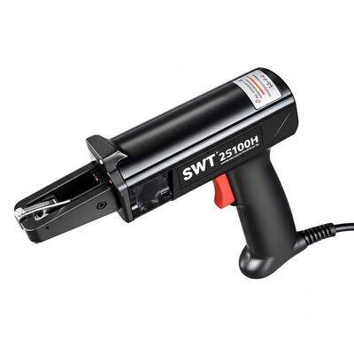 टाई मोटी 11 मिमी स्वचालित केबल टाई टूल मॉडल SWT25100H ऑपरेशन गति 07 सेकंड प्रति केबल टाई दक्षता के लिए डिज़ाइन किया गया