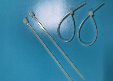 2.5x100x1.1 मिमी प्लास्टिक के तार संबंध, नायलॉन टाई लपेटें UL94V2 गर्मी प्रतिरोध